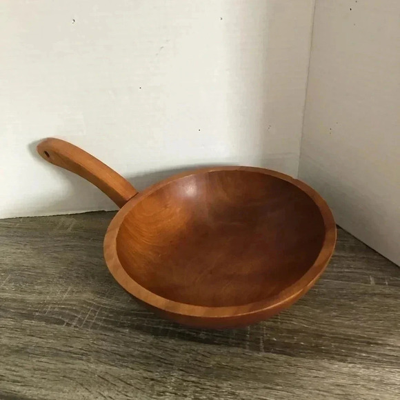 Vtg Baribocraft Wood  Handled Bowl - Picture 3 of 9